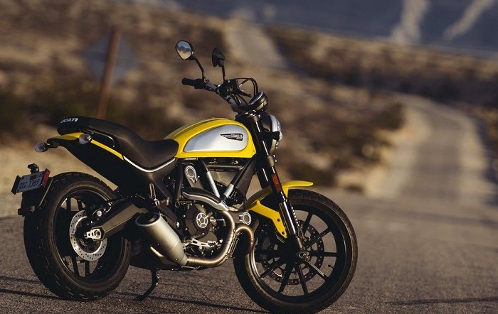 Ducati Scrambler rear three quarter