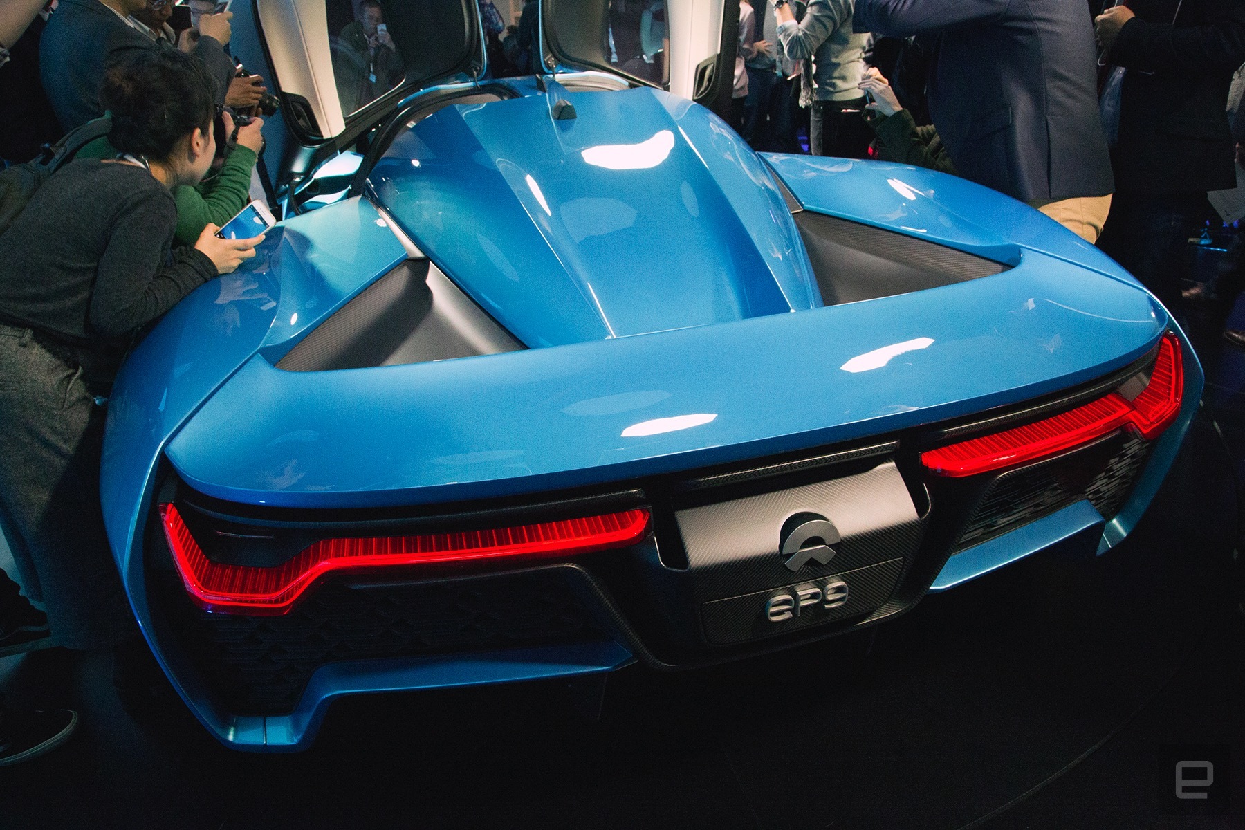 World’s Fastest Electric Car, NIO EP9 at the back end
