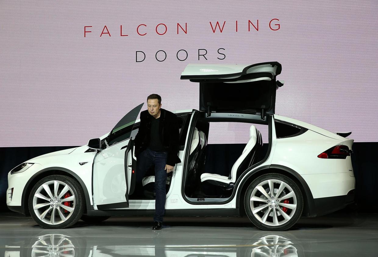 Tesla Model X with Falcon wing doors