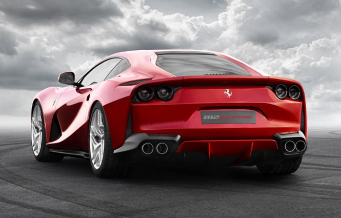 Ferrari 812 Superfast Unveiled at rear end