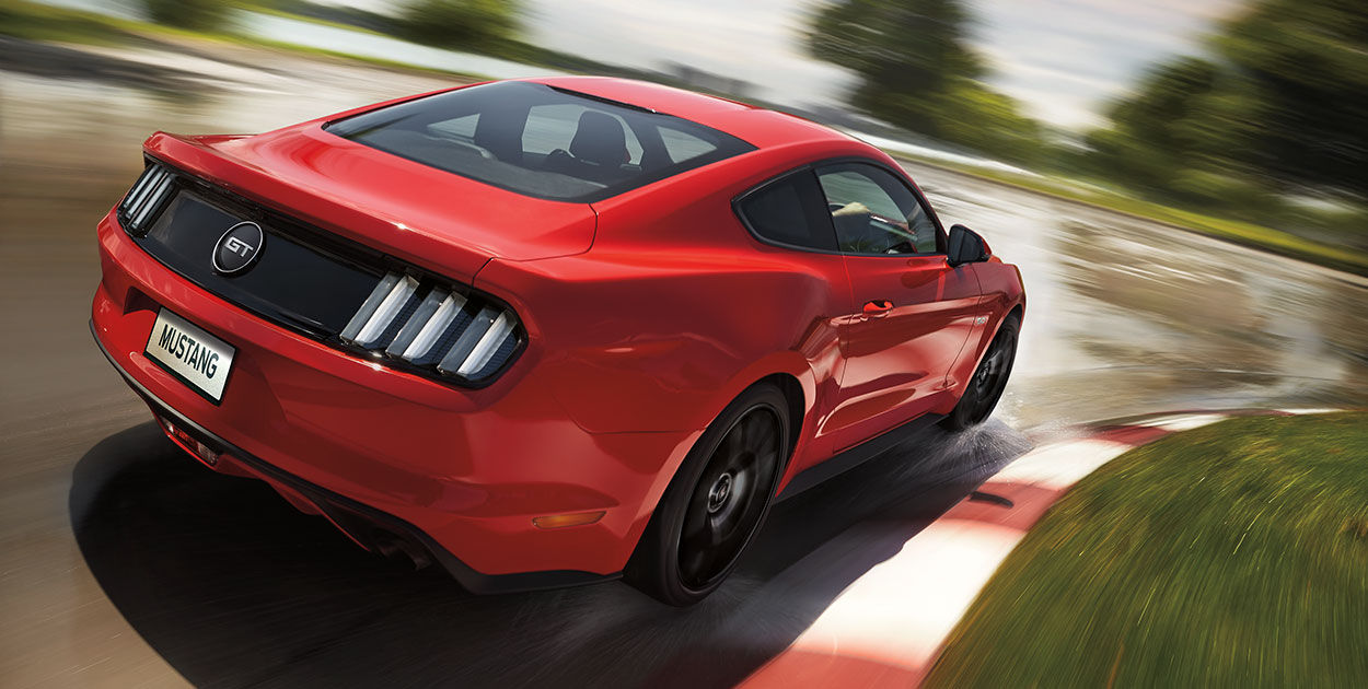 2016 Ford Mustang GT India Side Rear Profile