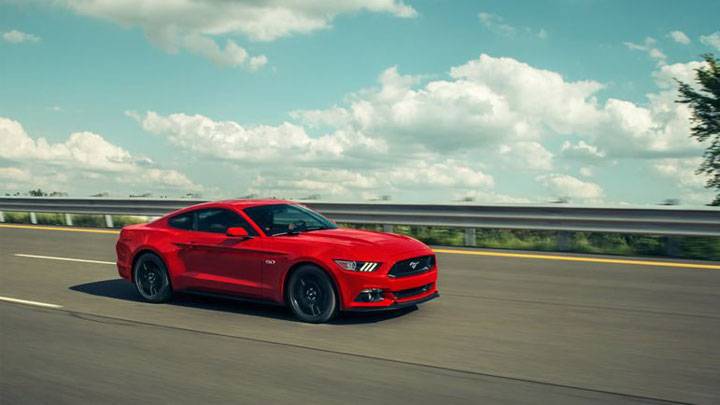 Ford Mustang in motion