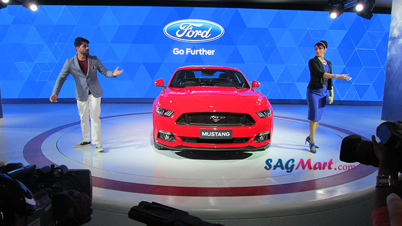 Ford Mustang at 2016 Delhi Auto Expo