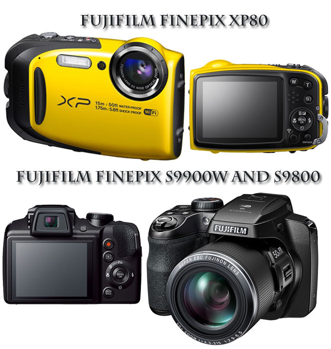 FujiFilm announces Finepix XP80, S9900W and S9800 cameras