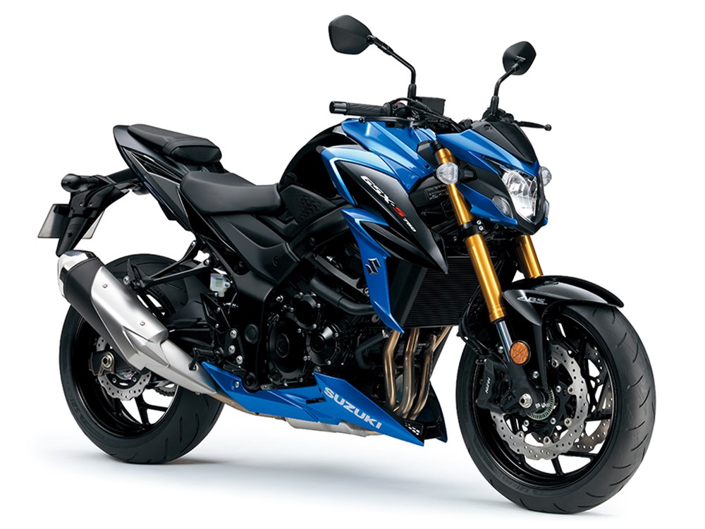 2017 Suzuki GSX-S750 in metallic triton blue livery 2017 Suzuki GSX-S750 in metallic triton blue livery