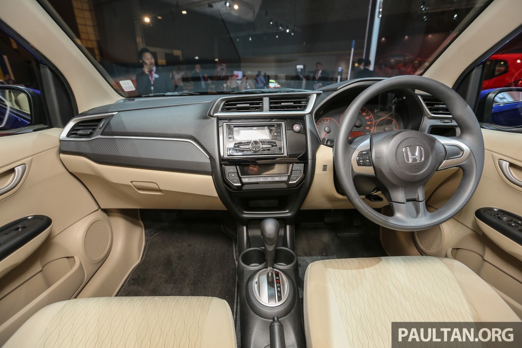 Interior of the Honda Brio Facelift