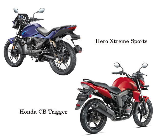 Hero Xtreme Sports vs Honda CB Trigger compared in detail