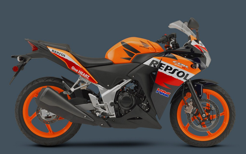 limited edition Honda CBR250R painted in Repsol Racing livery