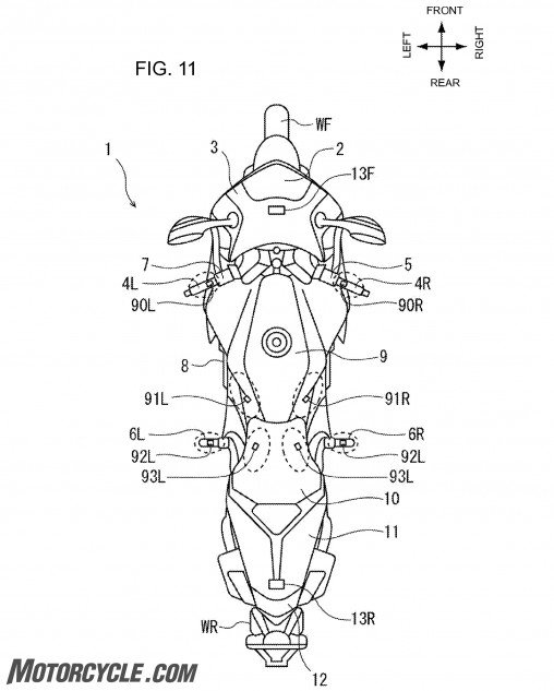 Honda blind spot detector patent schematic