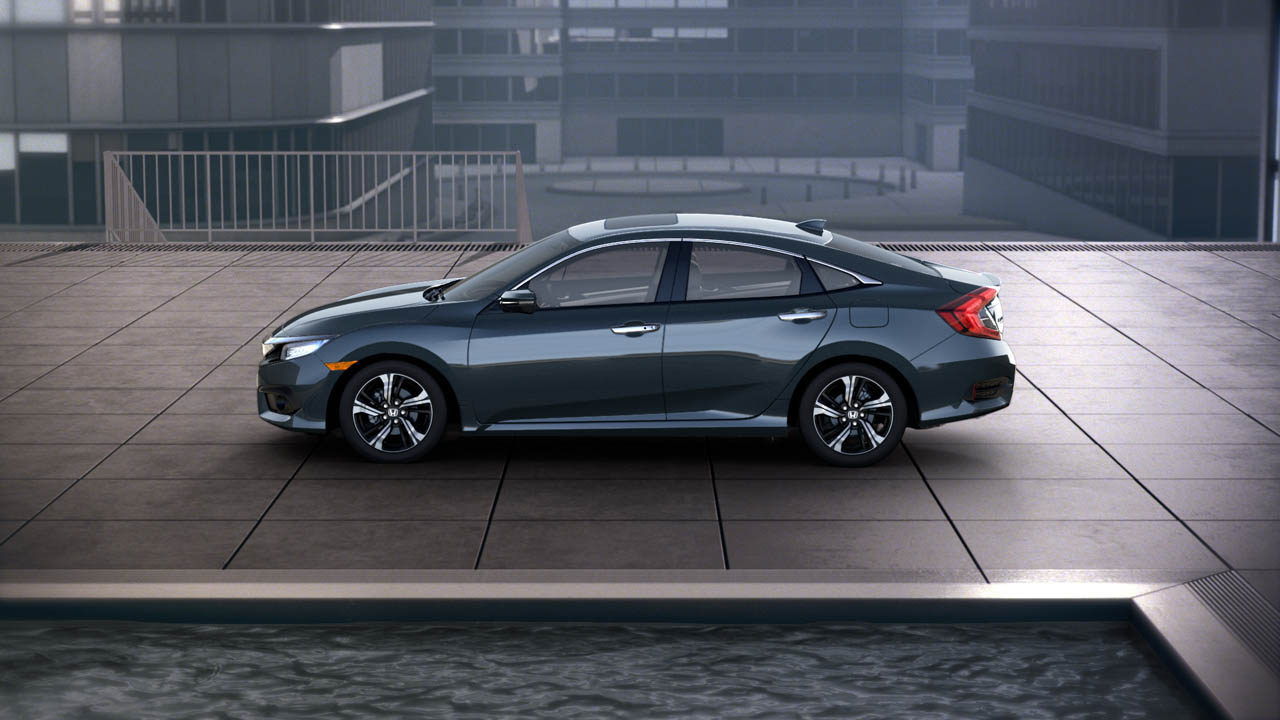 New Generation Honda Civic at side profile New Generation Honda Civic at side profile