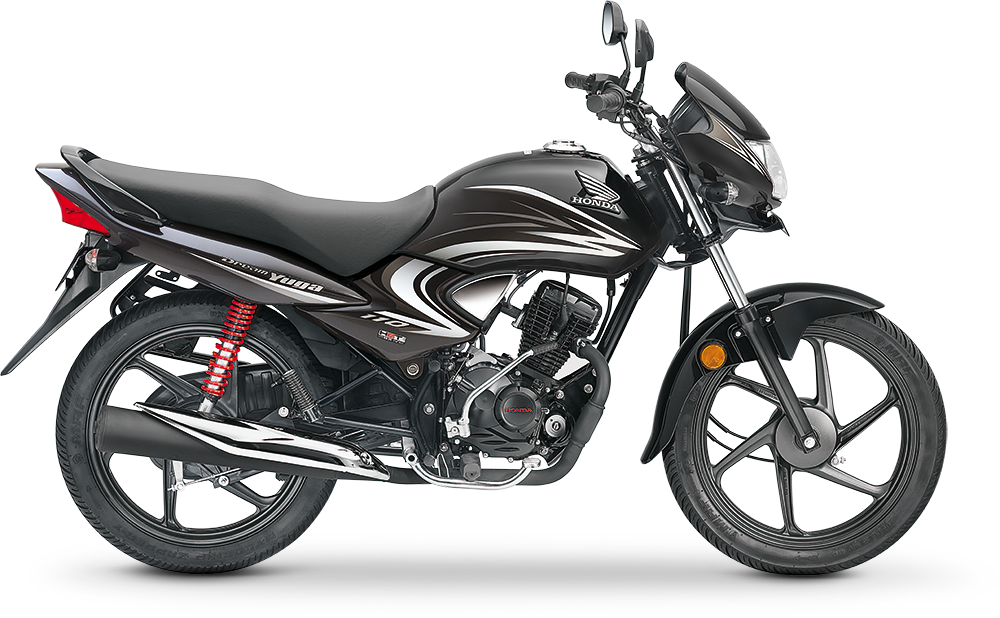 2017 Honda Dream Yuga in black/grey paint scheme