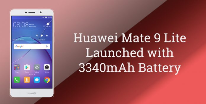 The Huawei Mate 9 Lite is upheld by a 3340mAh battery, which ought to be sufficient for an entire day of substantial utilize