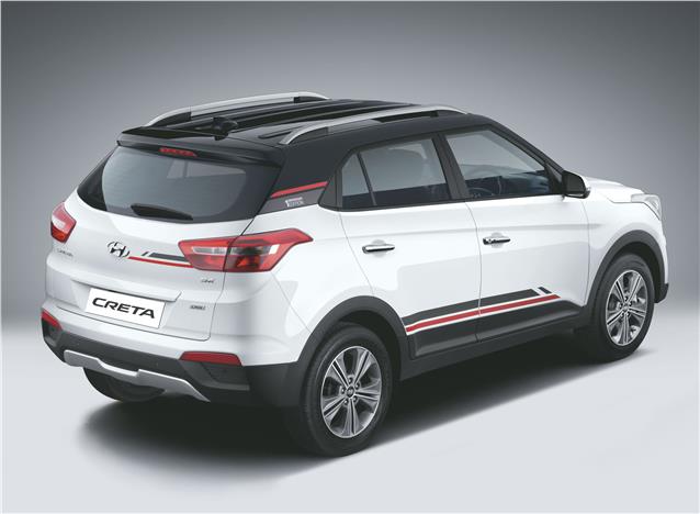 Hyundai Creta Anniversary Edition Model at the rear end Hyundai Creta Anniversary Edition Model at the rear end