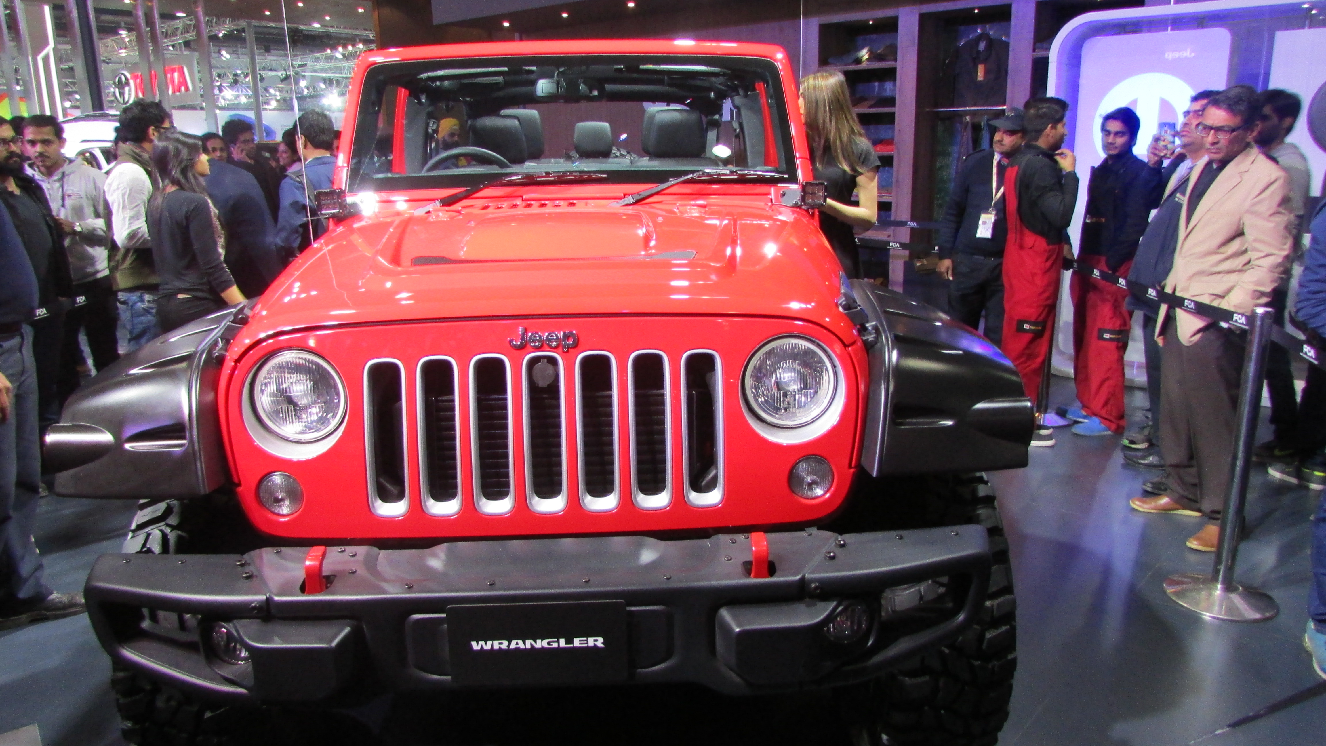 Jeep Wrangler Model at 2016 Auto Expo