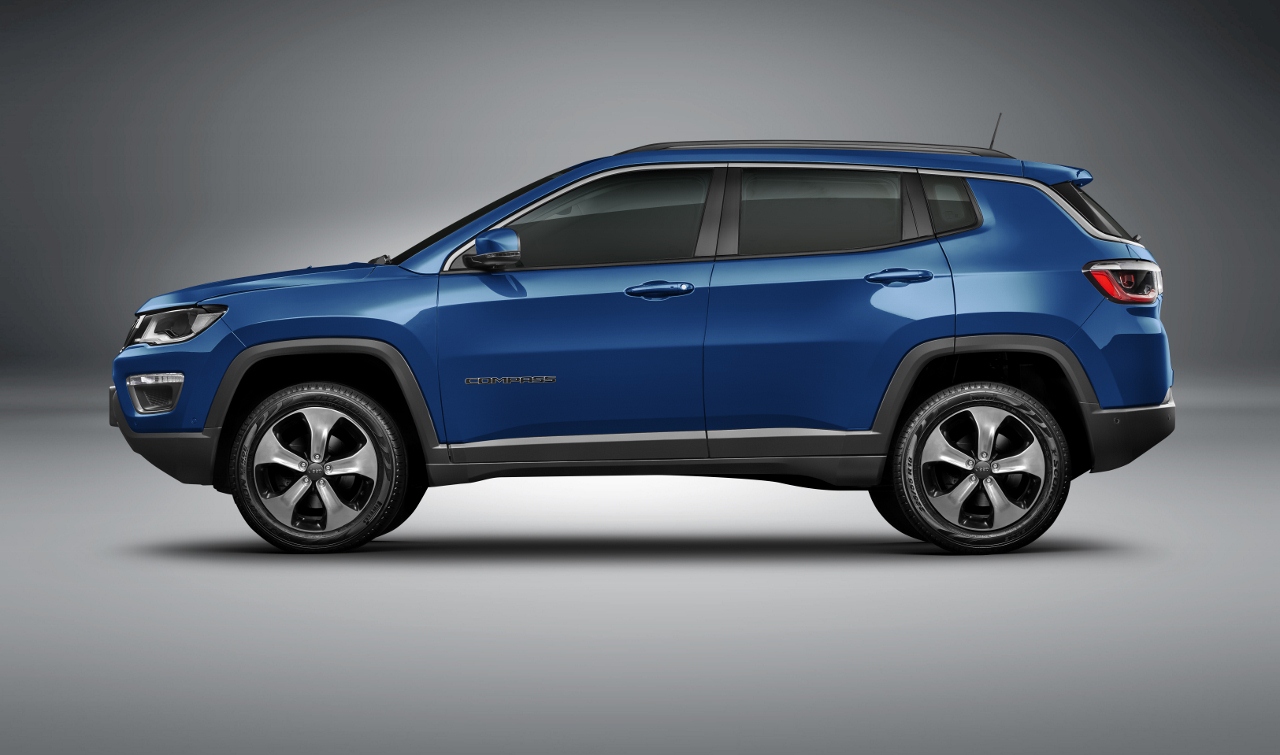 Jeep Compass mid-size SUV at side Jeep Compass mid-size SUV at side