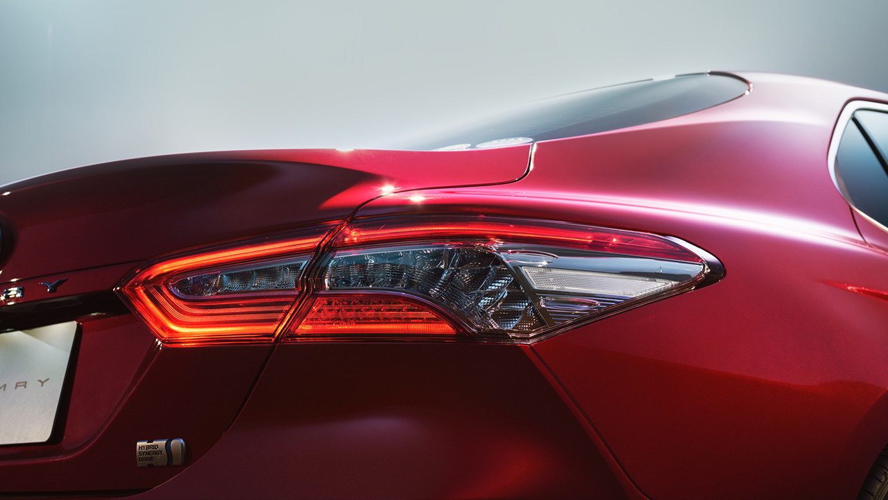 India-Bound Next-gen Toyota Camry Unveiled in Japan LED Tail lamps