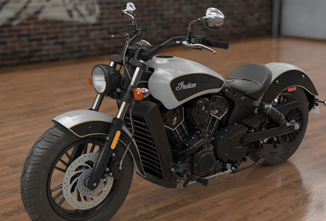 2017 Indian Scout Sixty Front Three Quarter