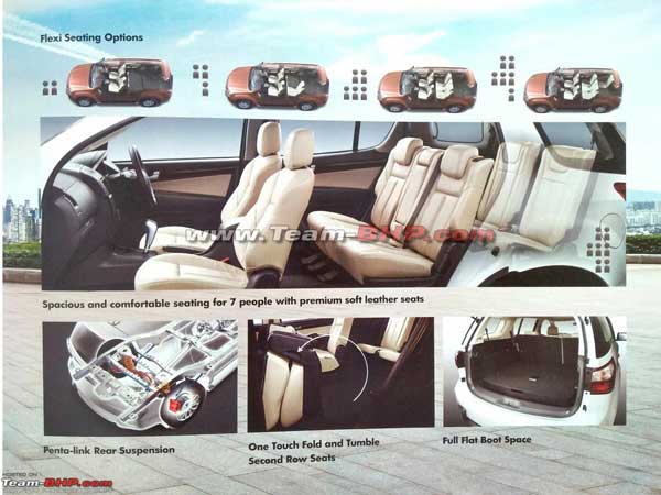 Isuzu MU-X SUV Brochure Lead Prior to Official Launch Inside the cabin details