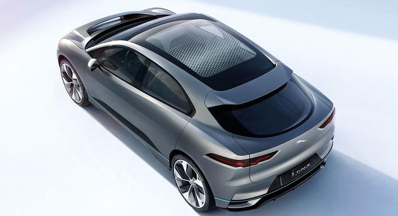 Jaguar All Electric I-Pace SUV Concept Top View at LA Auto Show Jaguar All Electric I-Pace SUV Concept Top View at LA Auto Show