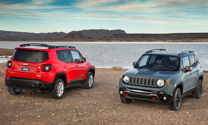 Jeep Renegade Facelift Front and Rear