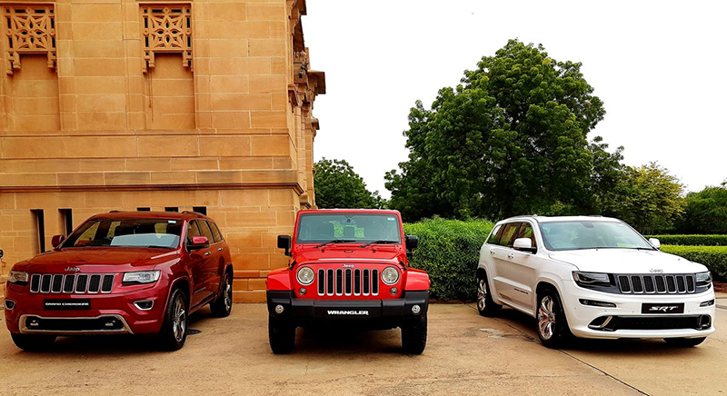 Jeep in India with Wrangler Unlimited, Grand Cherokee and SRT