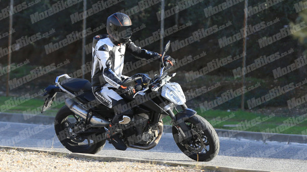 KTM Duke 790 Test Prototype Front Three-Quarter