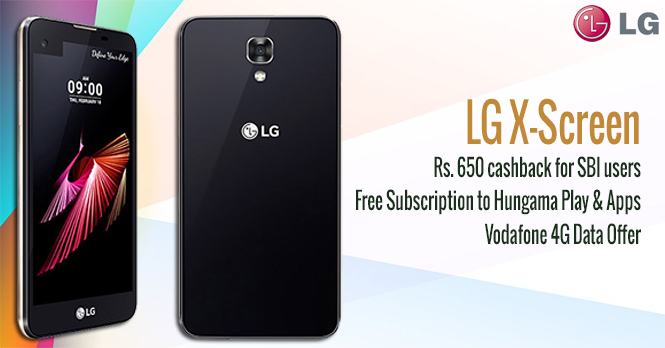 Different launch offers on LG X Screen