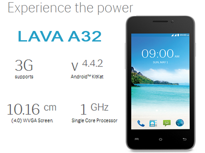 Lava A32 specifications overview