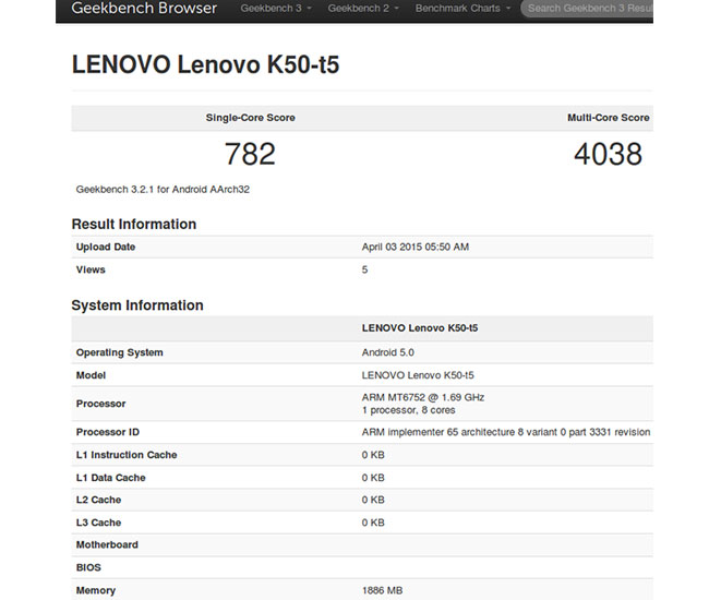  Lenovo K50-t5
