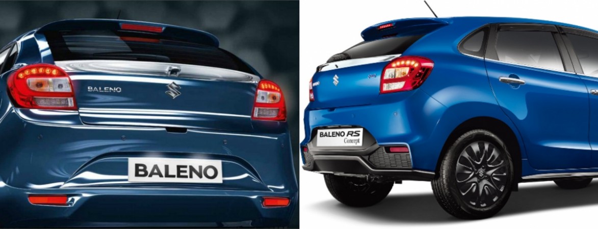 Maruti Suzuki Baleno and Baleno RS Concept Rear Profile