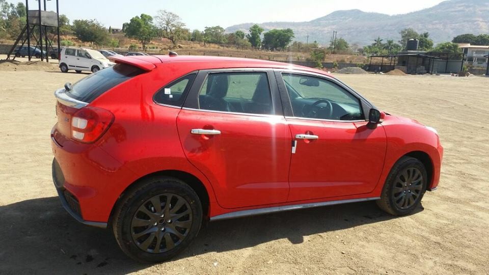 Maruti Baleno RS Spied at side profile