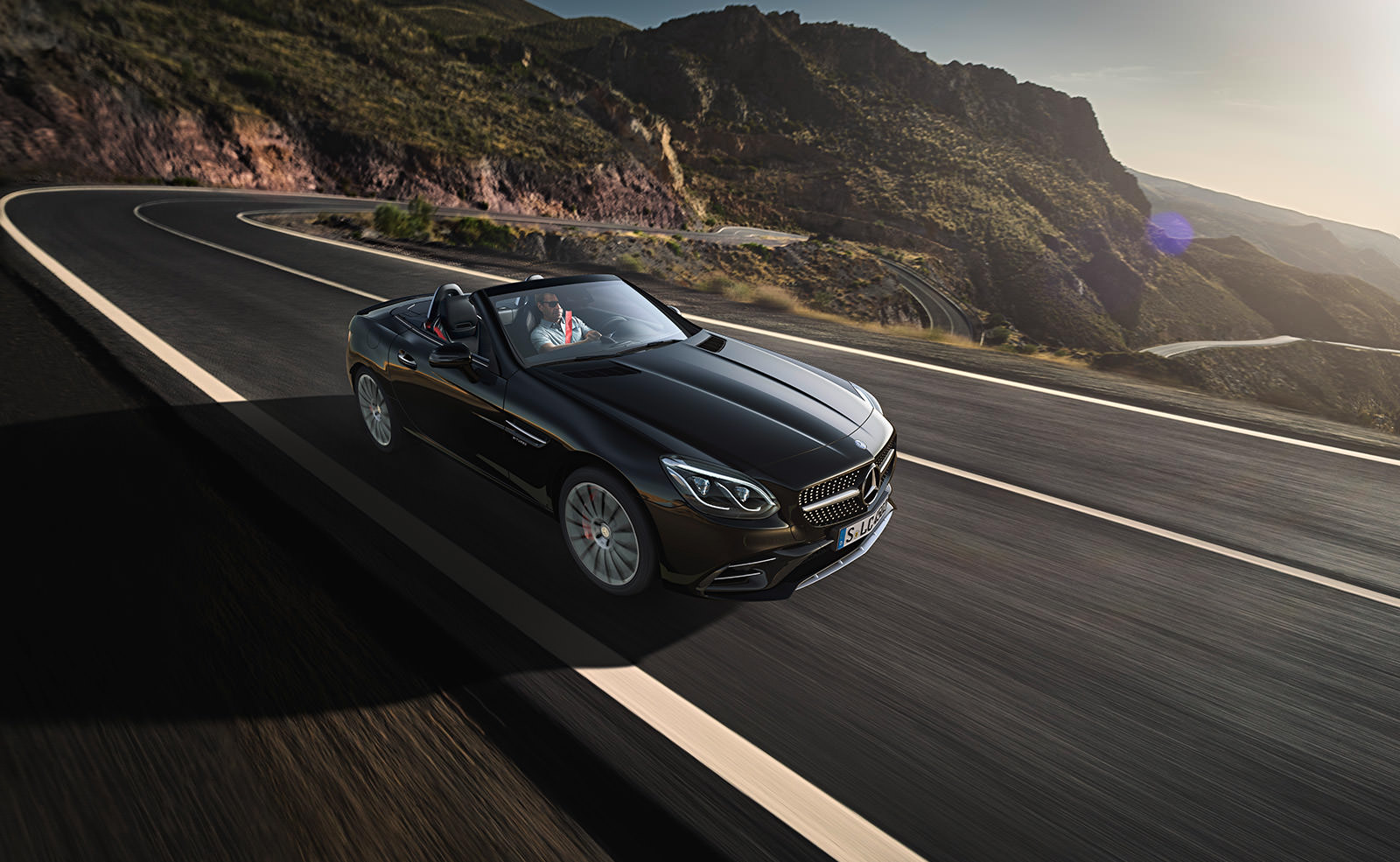Mercedes-Benz AMG SLC 43 on the track