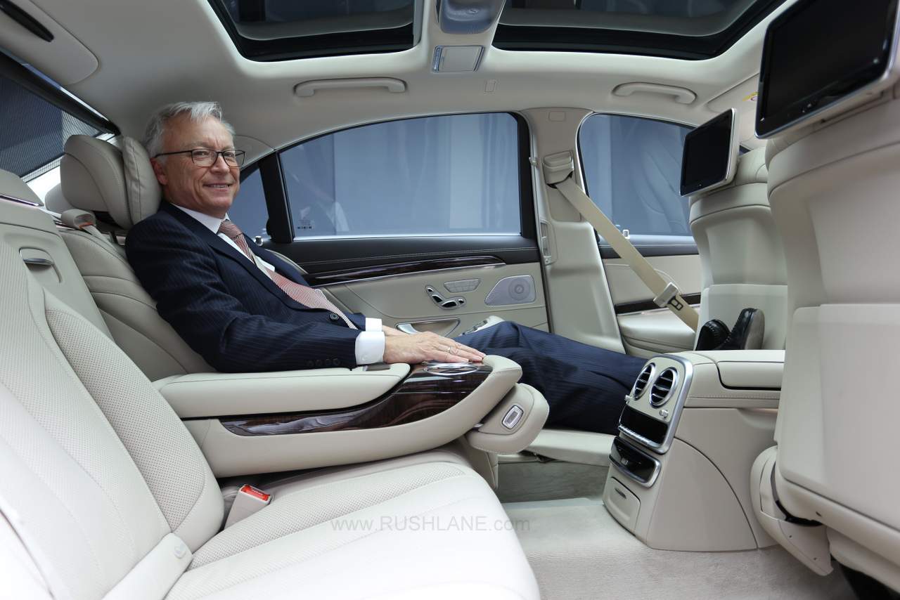 Mercedes-Benz Launched S-Class Connoisseur Edition in India interior Rear Seat Arrangement