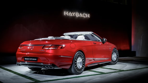 2017 Mercedes-Maybach S650 Cabriolet Side Rear Profile at LA Motor Show