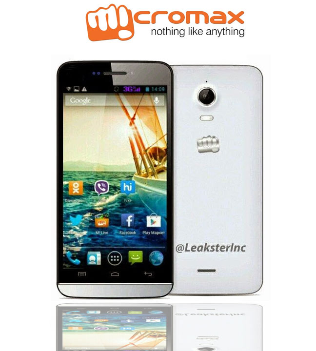 Micromax 4G enabled smartphone Leaked Picture Micromax 4G enabled smartphone Leaked Picture