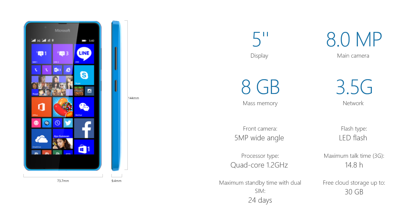 Microsoft Lumia 540 Dual SIM Microsoft Lumia 540 Dual SIM