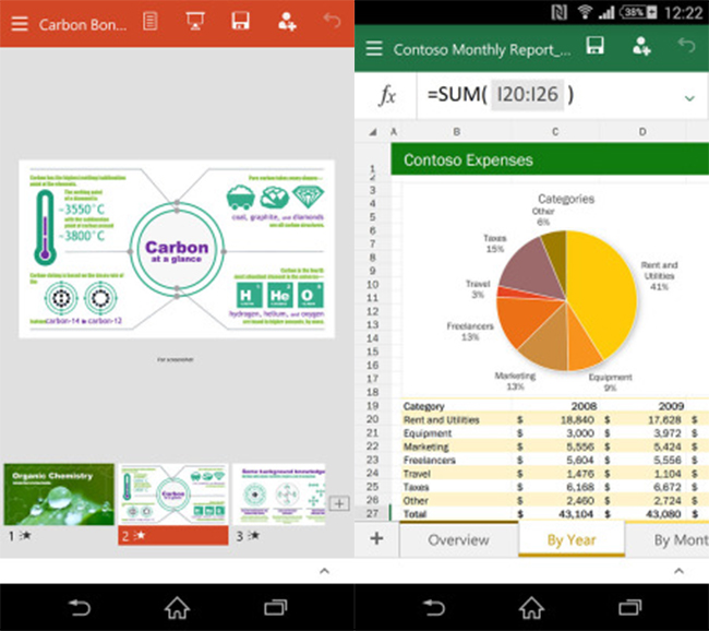 Microsoft Office for Android Smartphone Preview