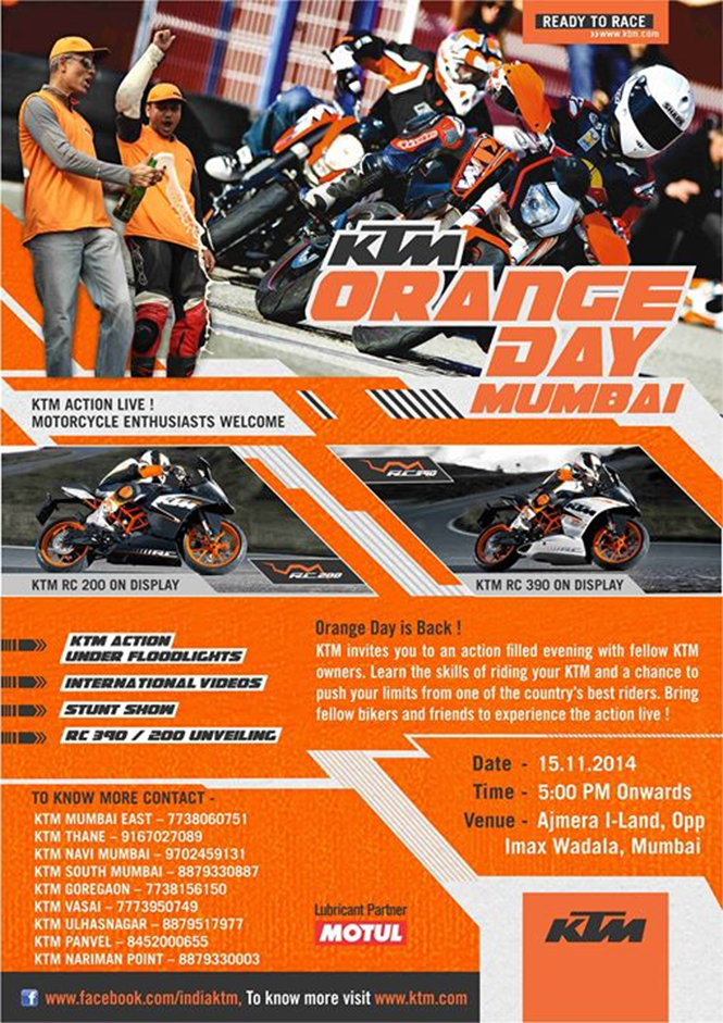 KTM Orange Day Invitation