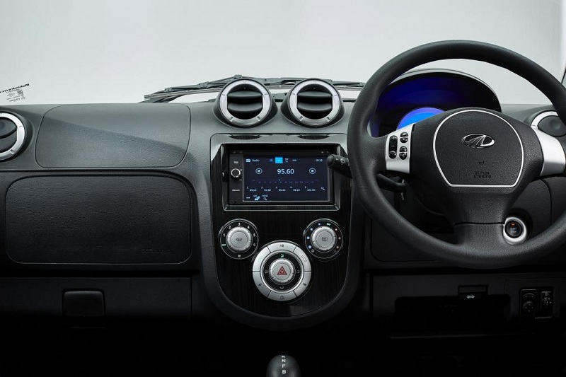 Next-Gen Four-Door Mahindra e2o Plus EV Interior Dashboard Profile