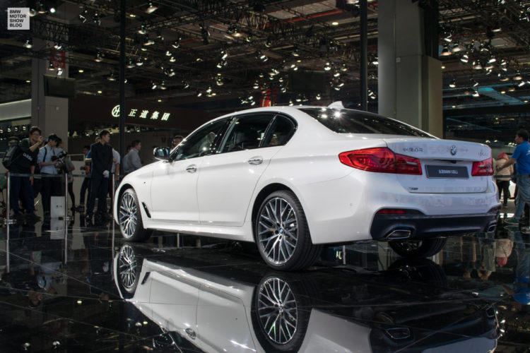 Next-Gen Long Wheelbase BMW 5-Series Displayed at Shanghai Auto Show Side Rear Profile