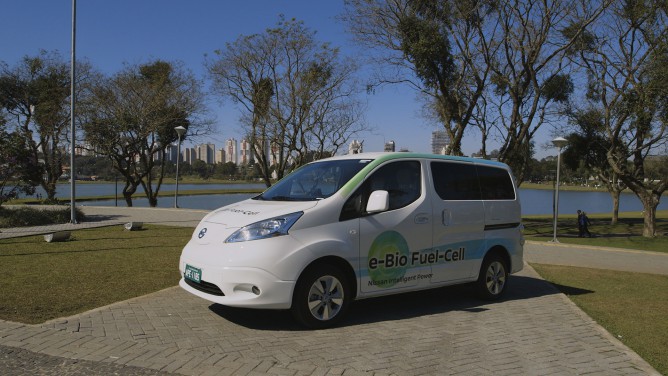 Nissan e-Bio Fuel-Cell Prototype Vehicle
