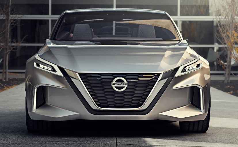 Nissan Vmotion 2.0 Concept with the company’s new V grille design