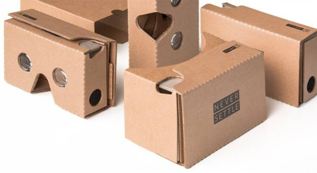 carboard VR headset
