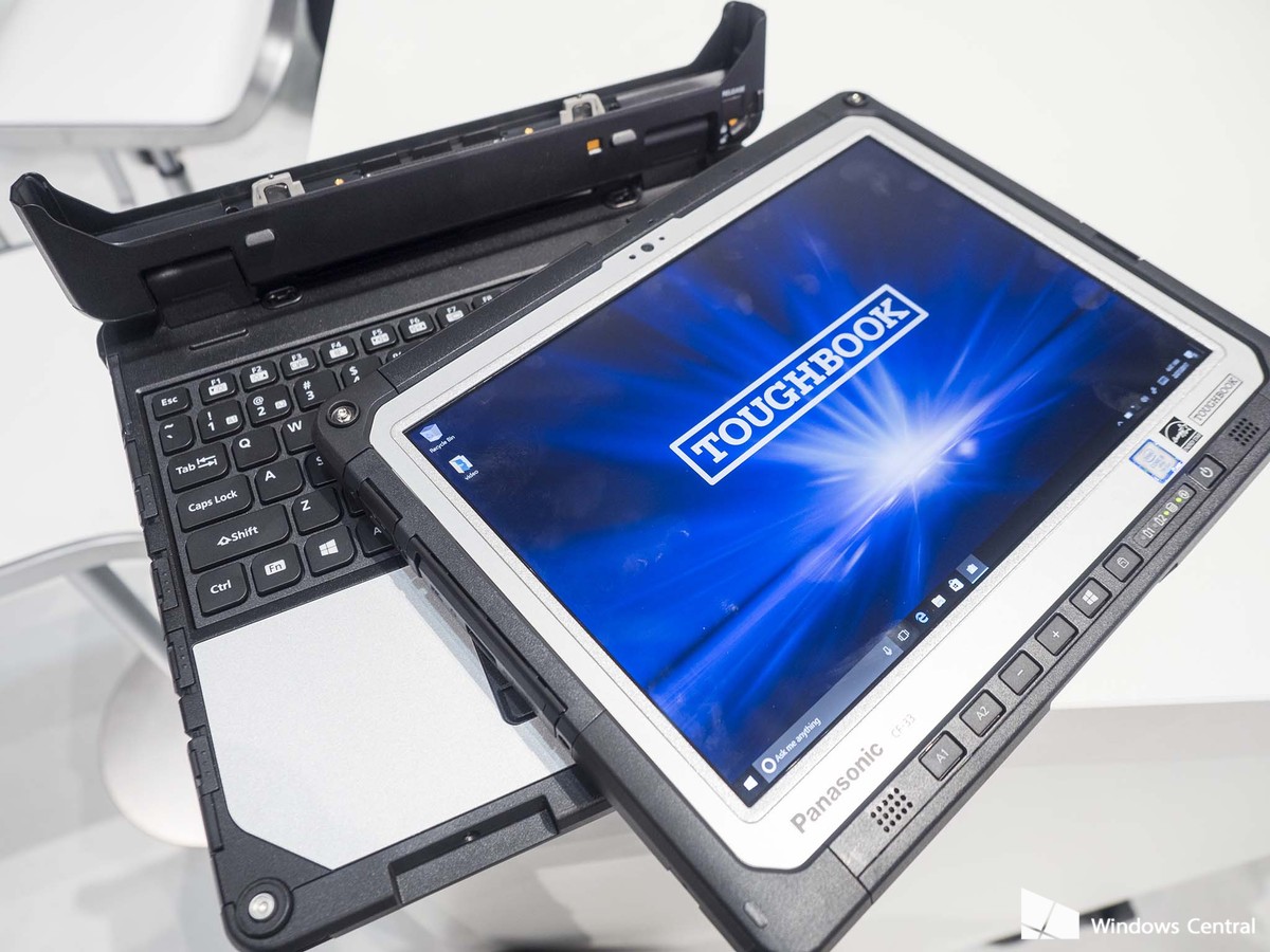 Panasonic 2-in-1 detachable laptop with tablet and keyboard dock