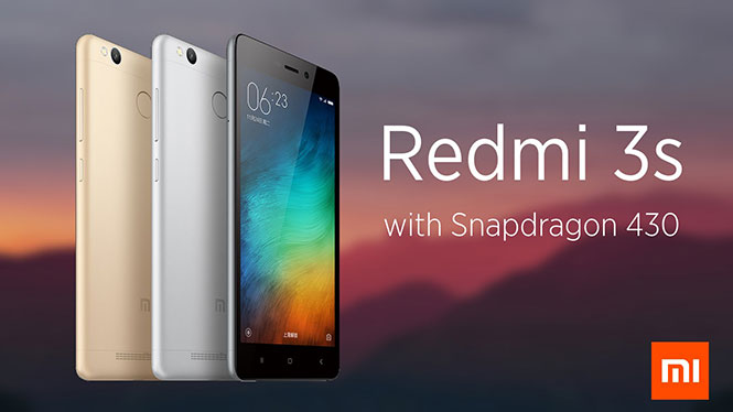 Redmi 3S Series features Snapdragon 430 chipset