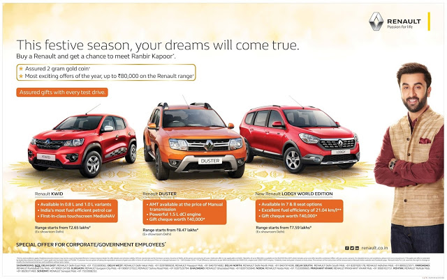 Renault Diwali Offers and Discount on Cars