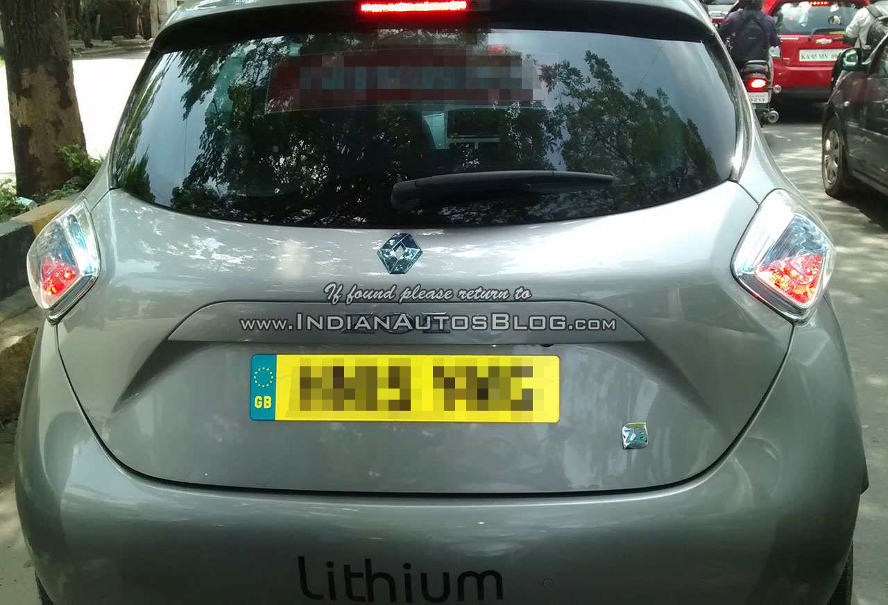 Renault Zoe at the rear end