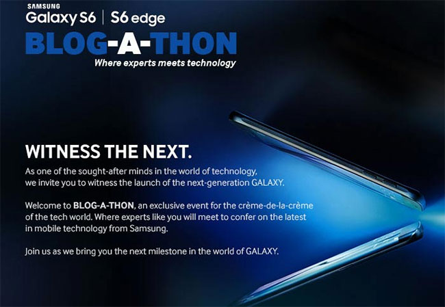 Samsung Invite Galaxy S6 Launch Event