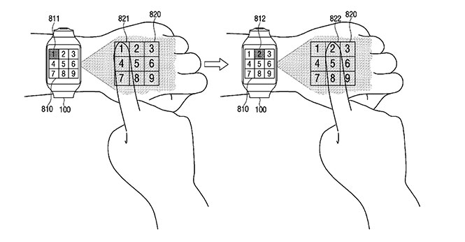 Samsung wearable shows extended menu functions