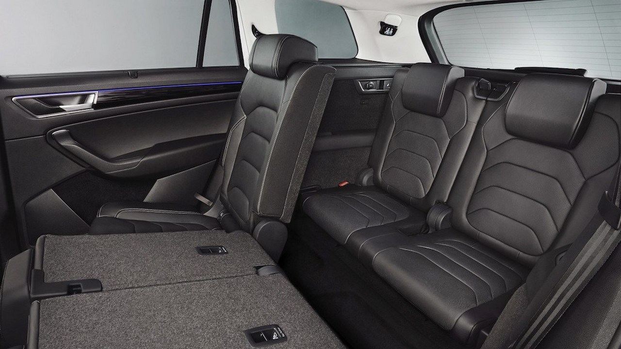Skoda Kodiaq third row boot rear seats Skoda Kodiaq third row boot rear seats